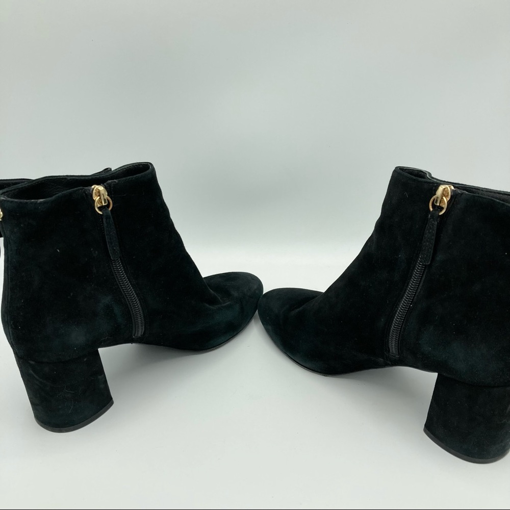 Kate Spade Holly Black Suede Ankle Boots 8.5 - Picture 6 of 10